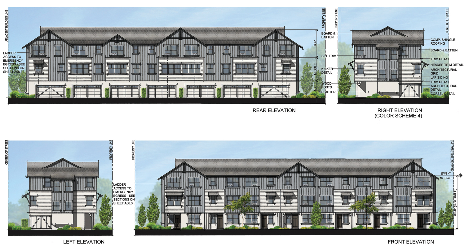 90 East Latimer Avenue seven-plex facade, rendering by SDG Architects