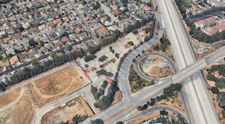 Wolfe Road Housing site, image via Google Satellite