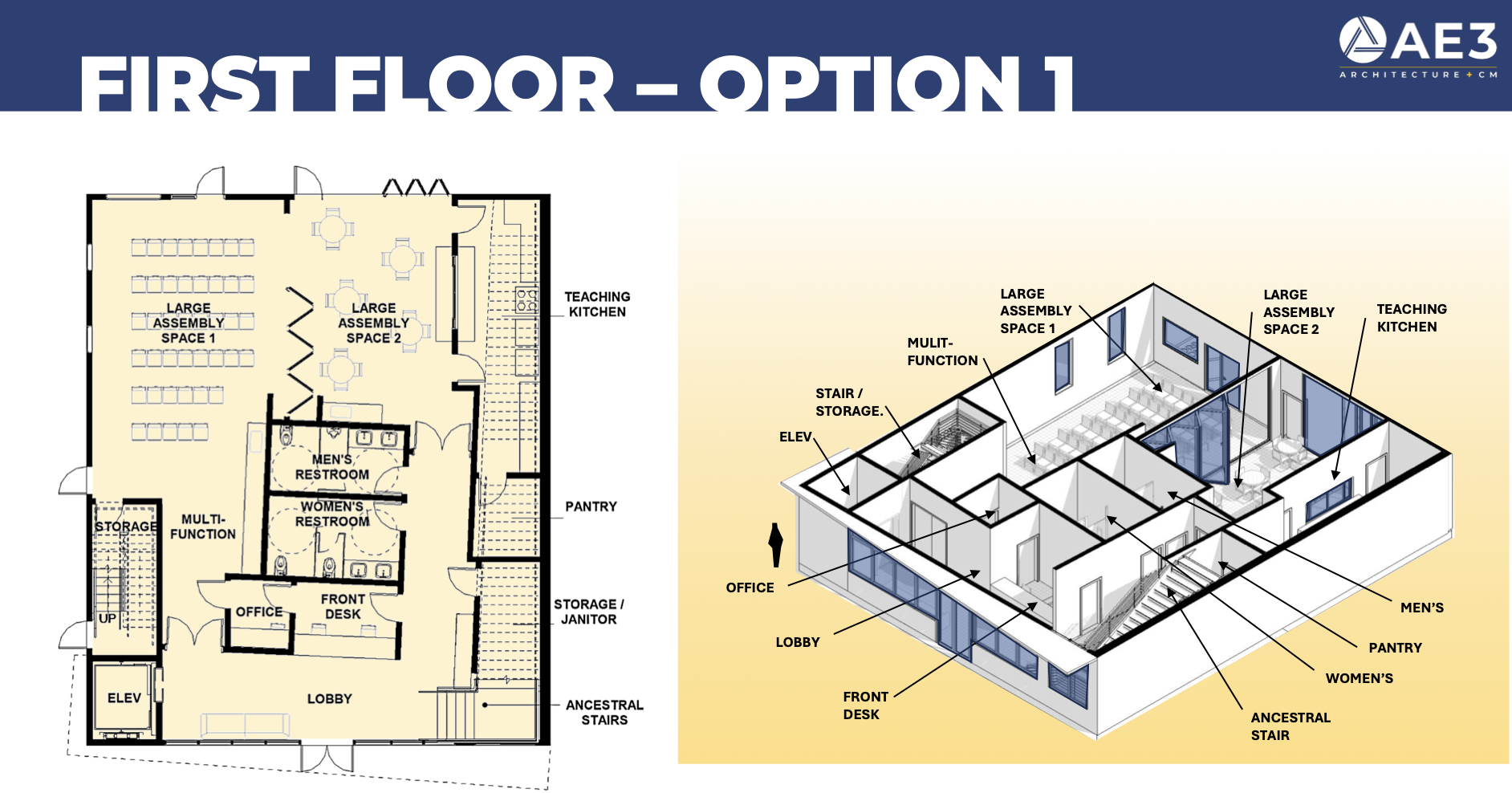 1890 Alcatraz Avenue First Floor Plan Option 1