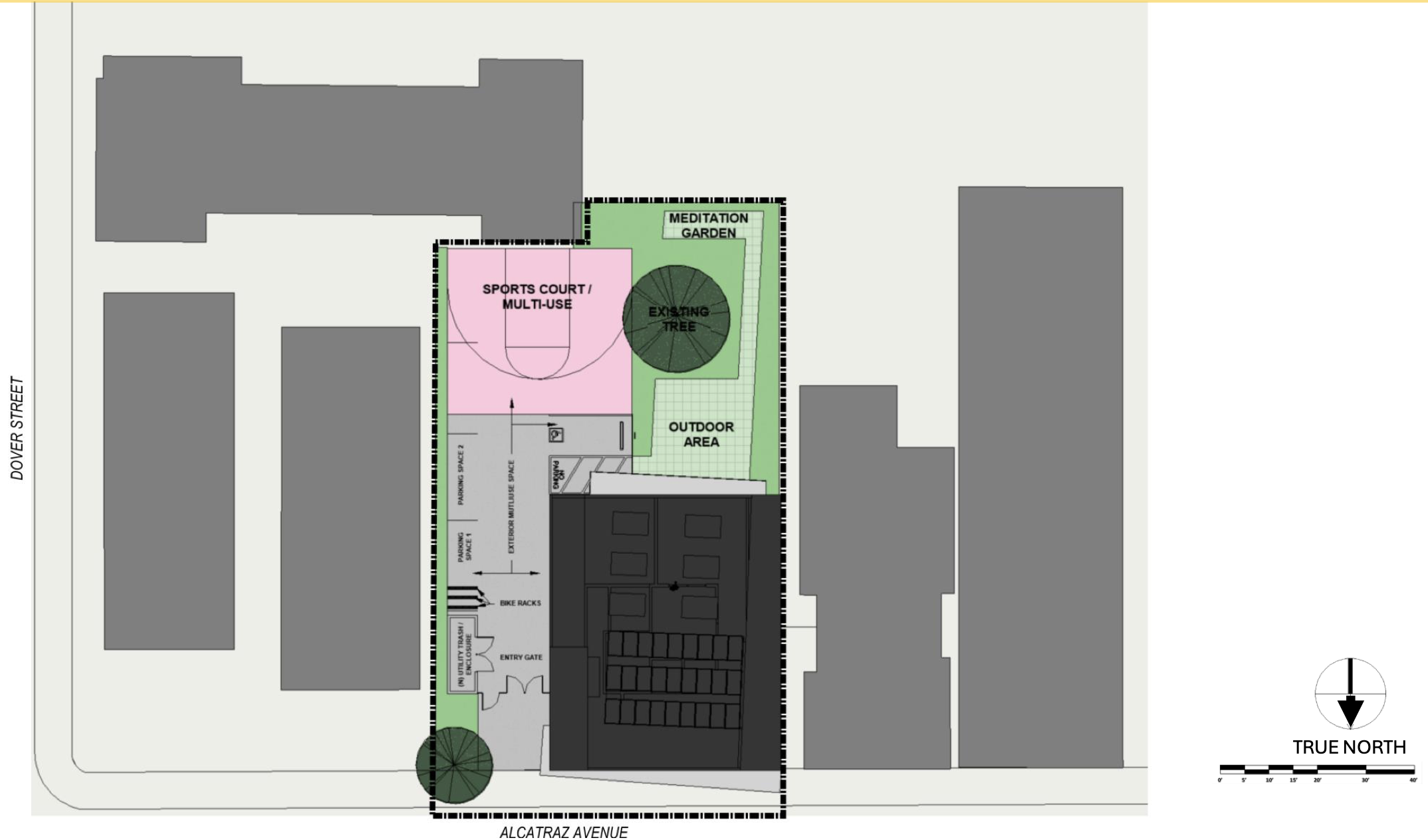 1890 Alcatraz Avenue Site Plan Option 1