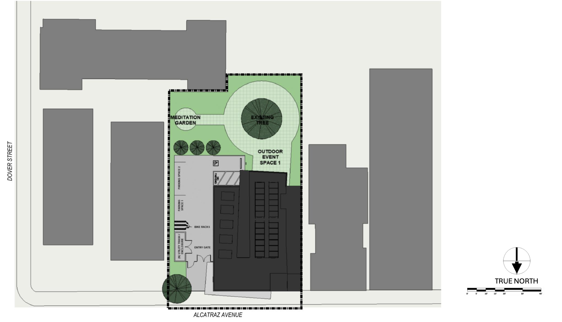 1890 Alcatraz Avenue Site Plan Option 2