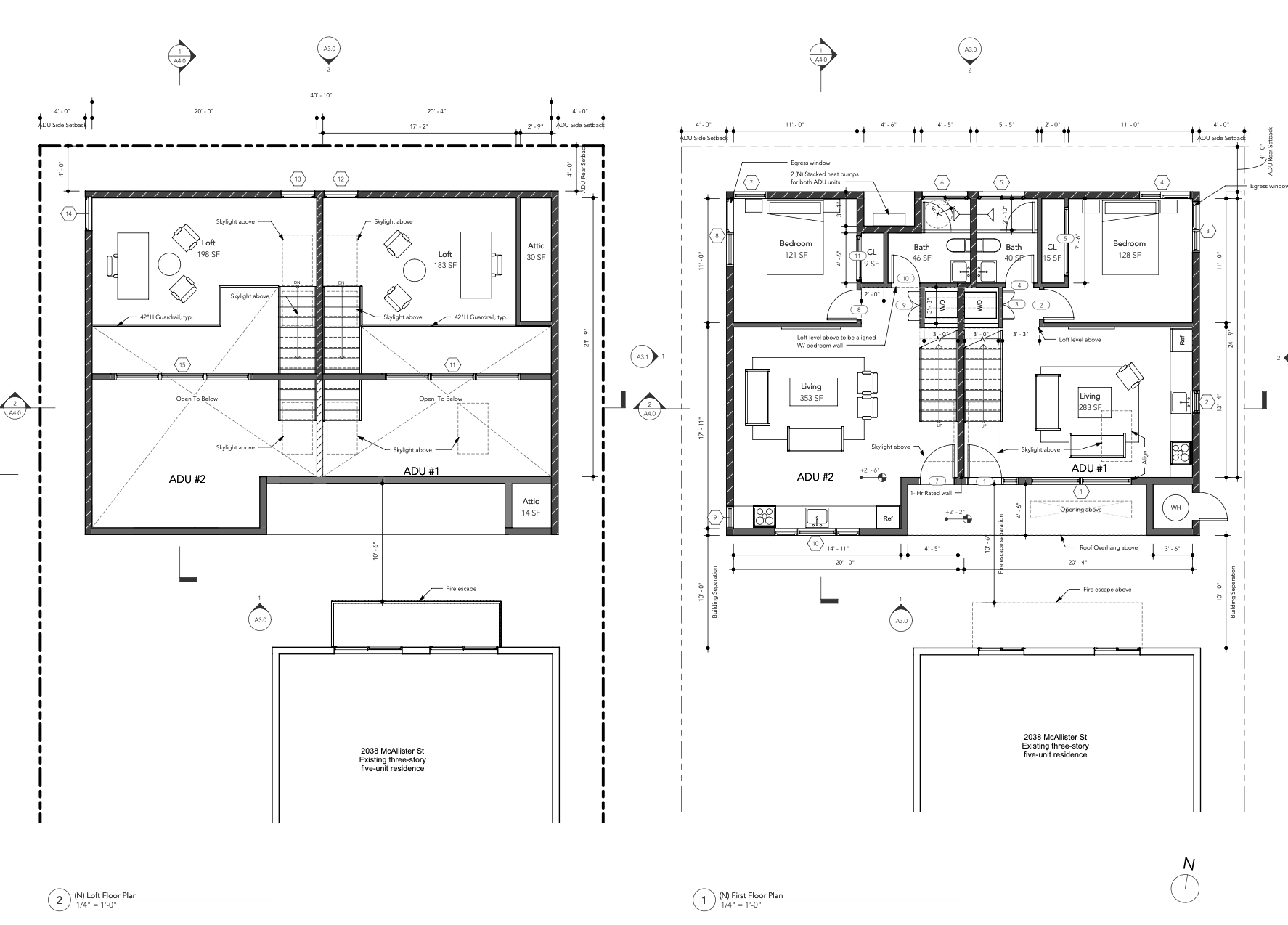 2038 McAllister Street Floor Plans