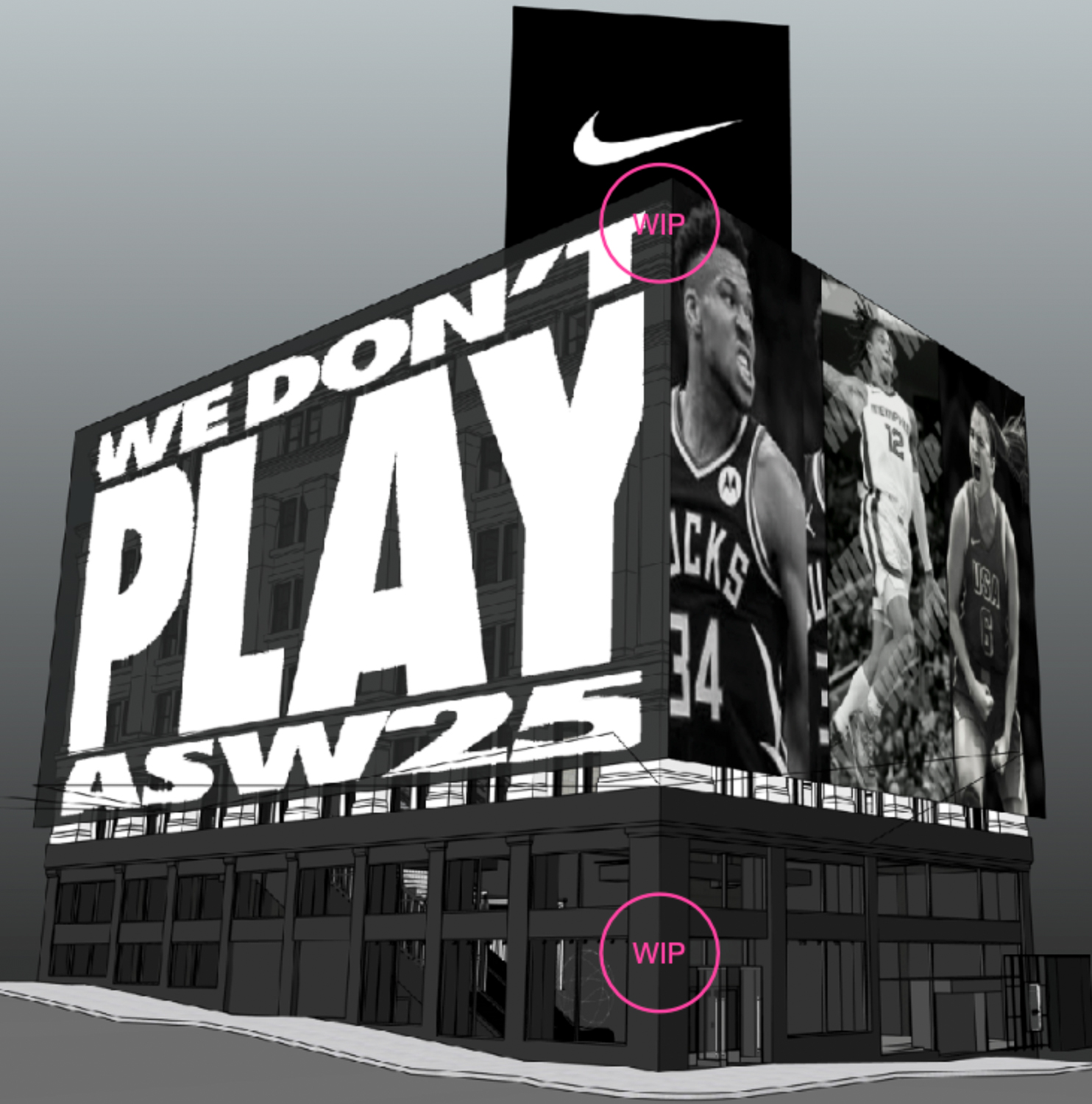 278 Post Street, illustration via Nike San Francisco