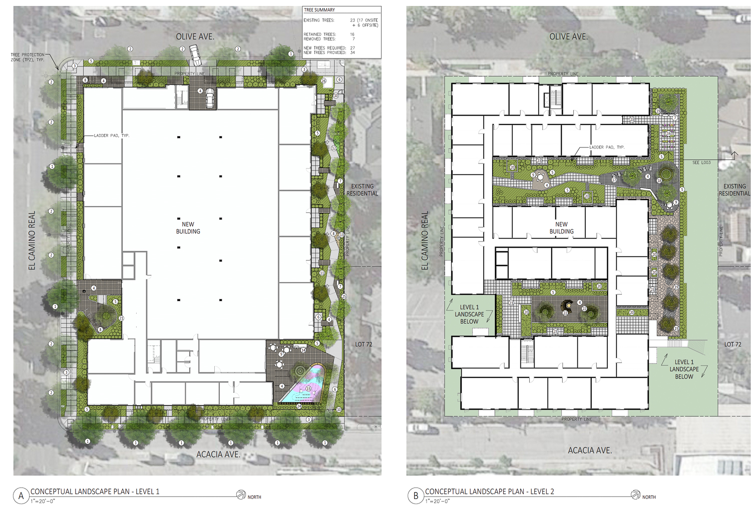 3001 El Camino Real floor plans, illustration by David Baker Architects