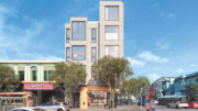 3900 Geary Boulevard front-facing view, rendering by RG Architecture