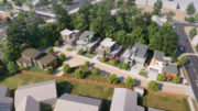 640 Lakehaven Drive aerial view, rendering by SDG Architecture