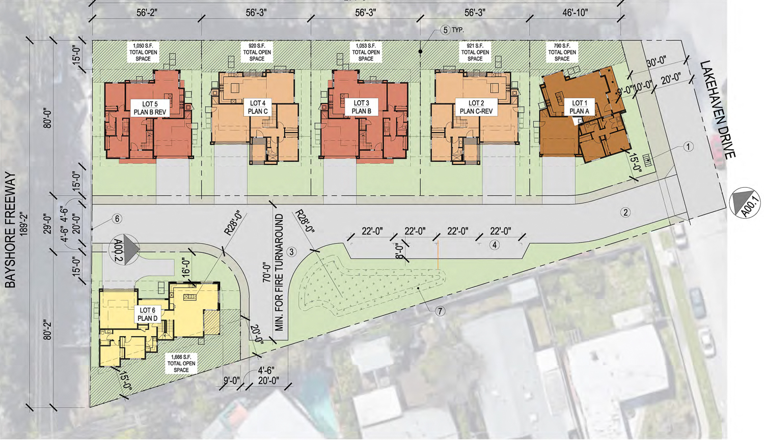 640 Lakehaven Drive site map, illustration by SDG Architecture