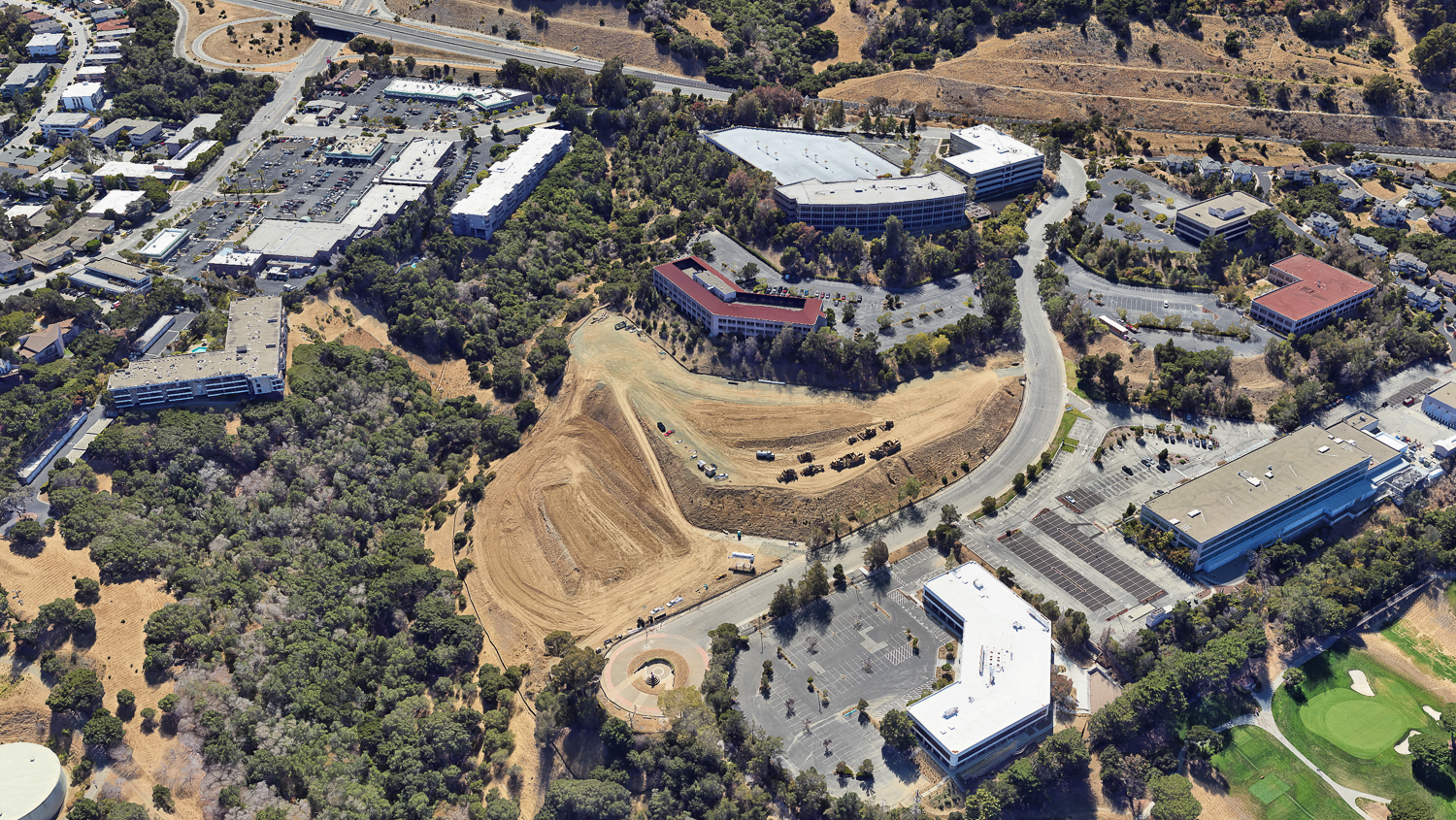 Heights south site, prior condition via Google Satellite