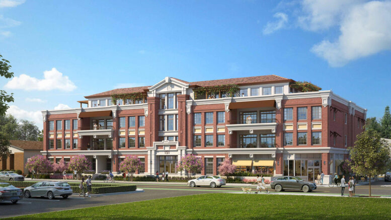 143-151 East Main Street front view, rendering by Kenneth Rodrigues & Partners