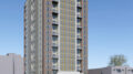 2115 Kittredge Street updated 23-story iteration, rendering by Studio KDA