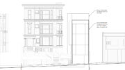 2174 California Street elevation, illustration by Huang Iboshi Architecture