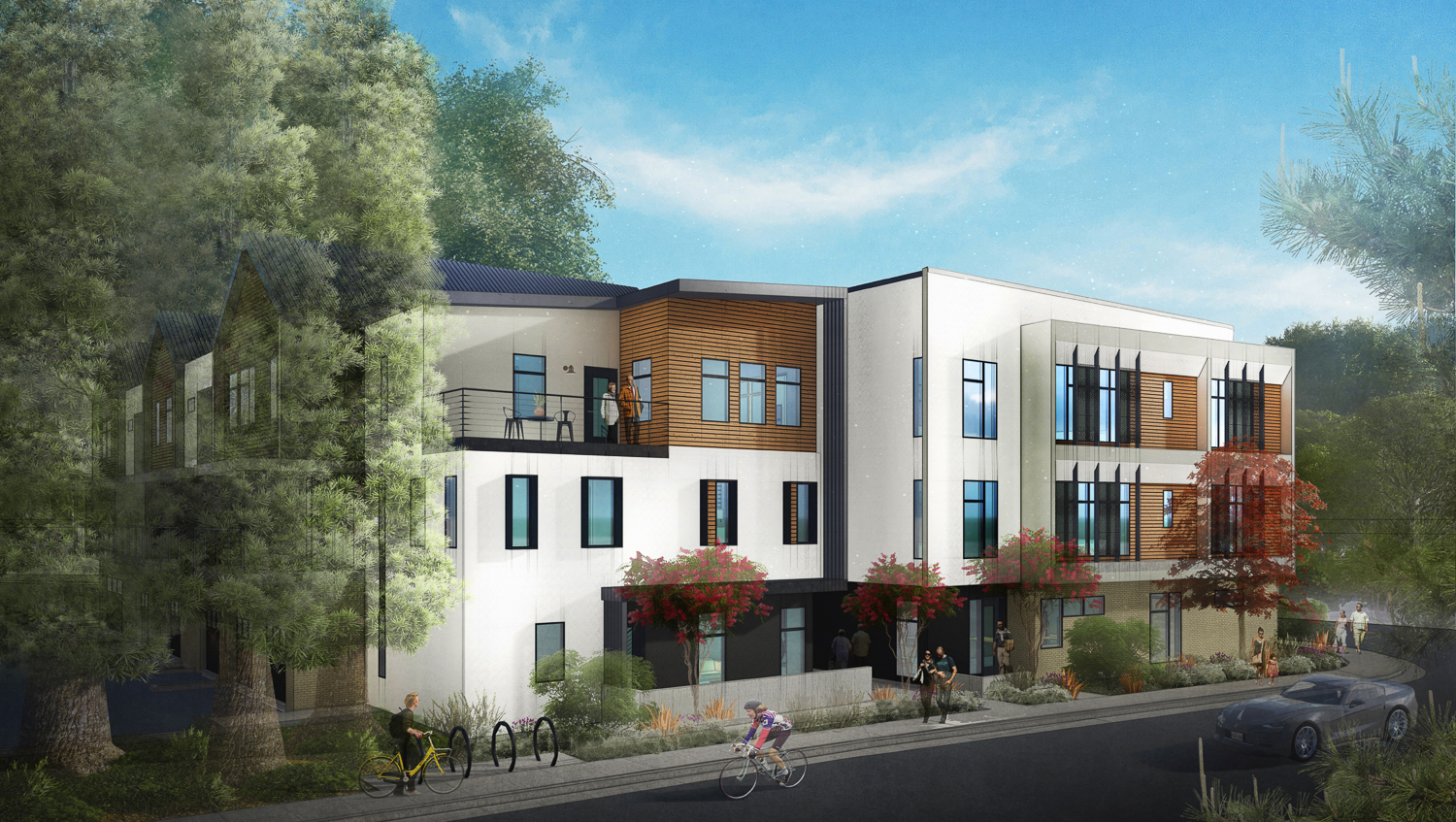 2399 American River Drive southwest corner, rendering by Ellis Architects