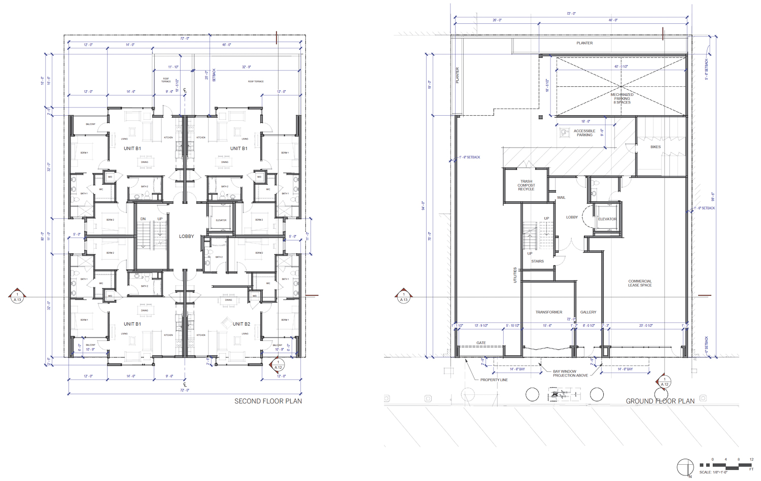 2513 Irving Street floor plans, illustration by LPAS Architecture + Design