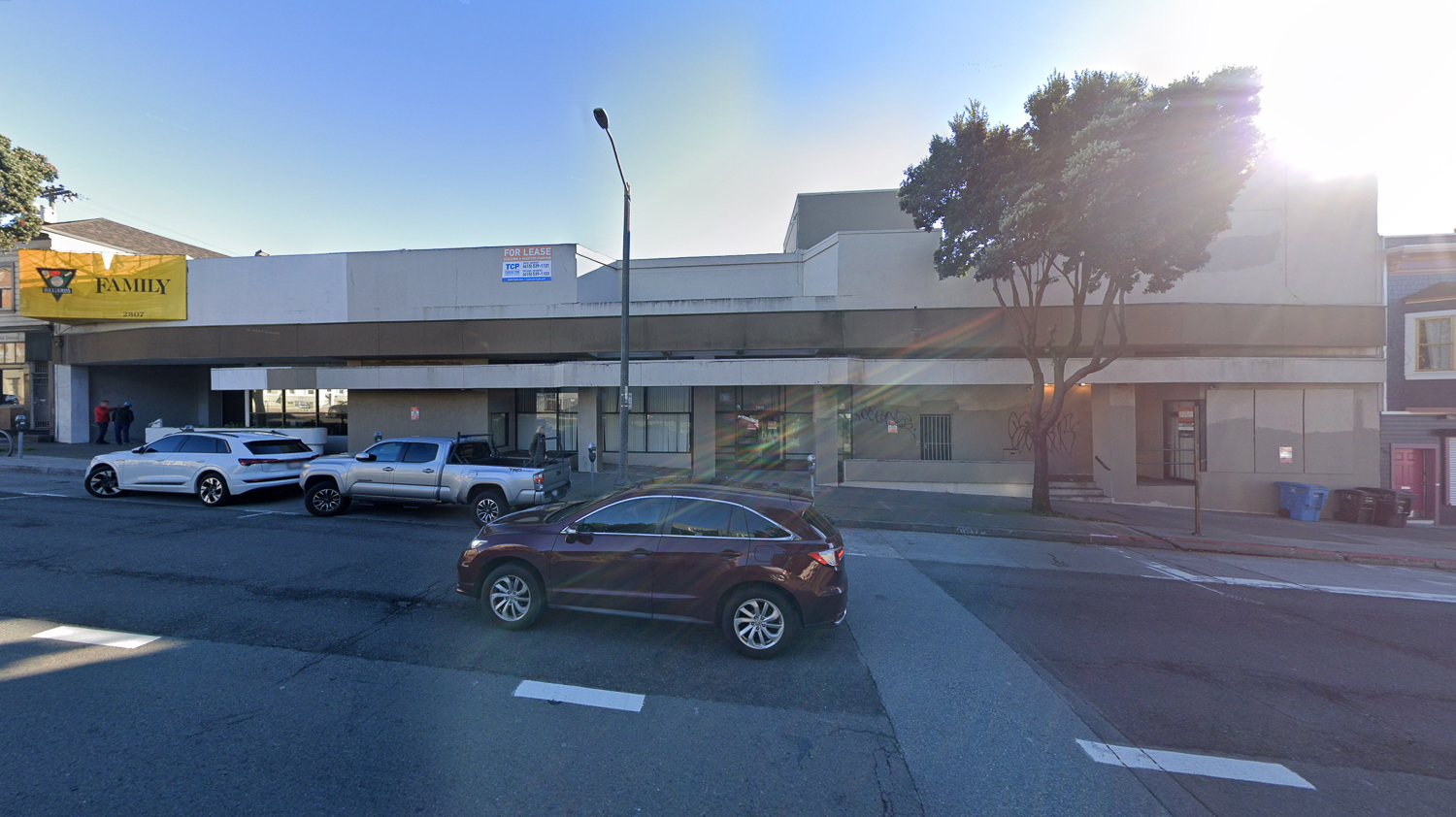 2835 Geary Boulevard, image via Google Street View