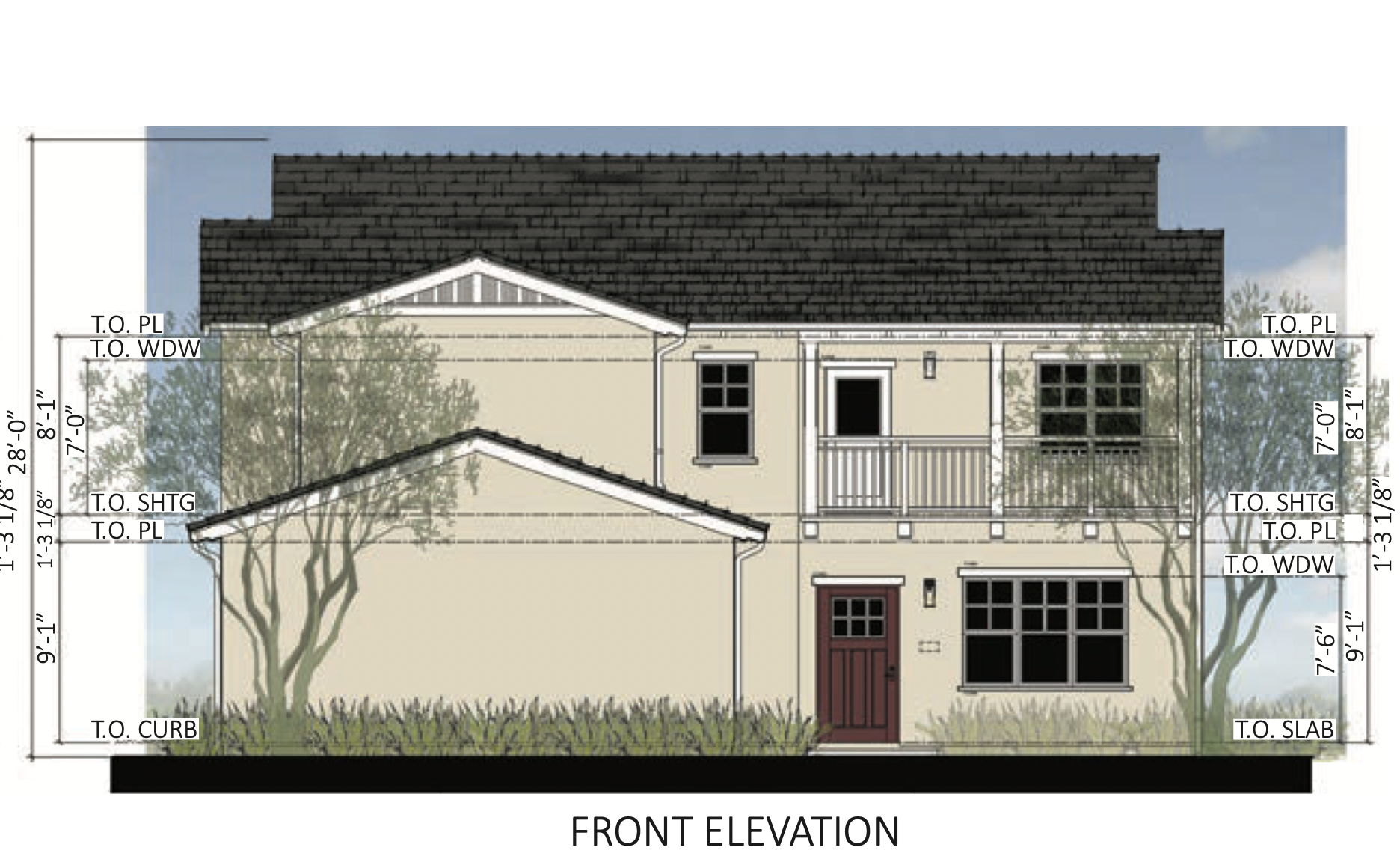 3315 Sierra Road Front Elevation 3