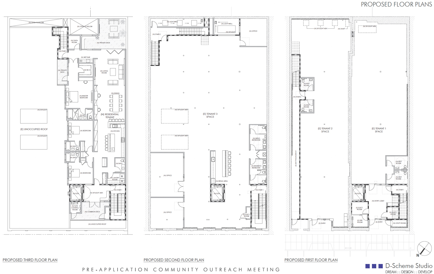 69 Bluxome Street proposed floor plans, illustration by D-Scheme Studio