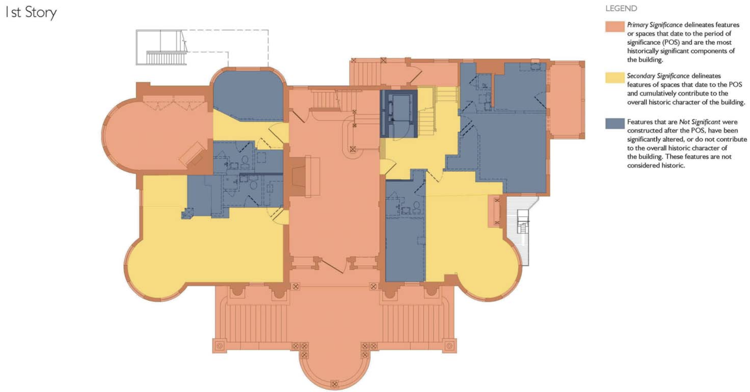 930 Grove Street Existing First Floor Plan