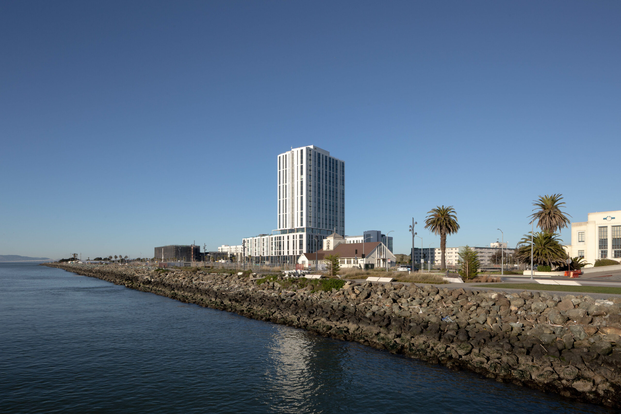 Isle House seen from the Ferry terminal, image by Andrew Campbell Nelson