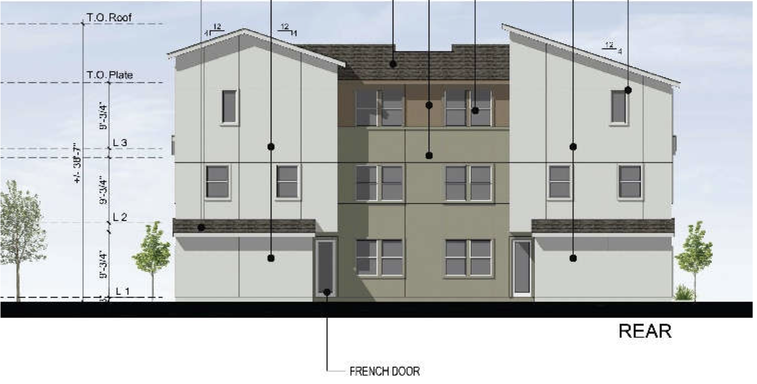 Senter Road Project Rear Elevation