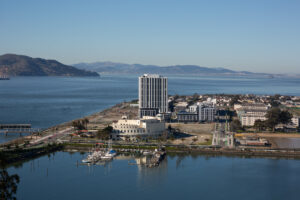 Treasure Island seen from The Bristol on Yerba Buena Island, image by Andrew Campbell Nelson