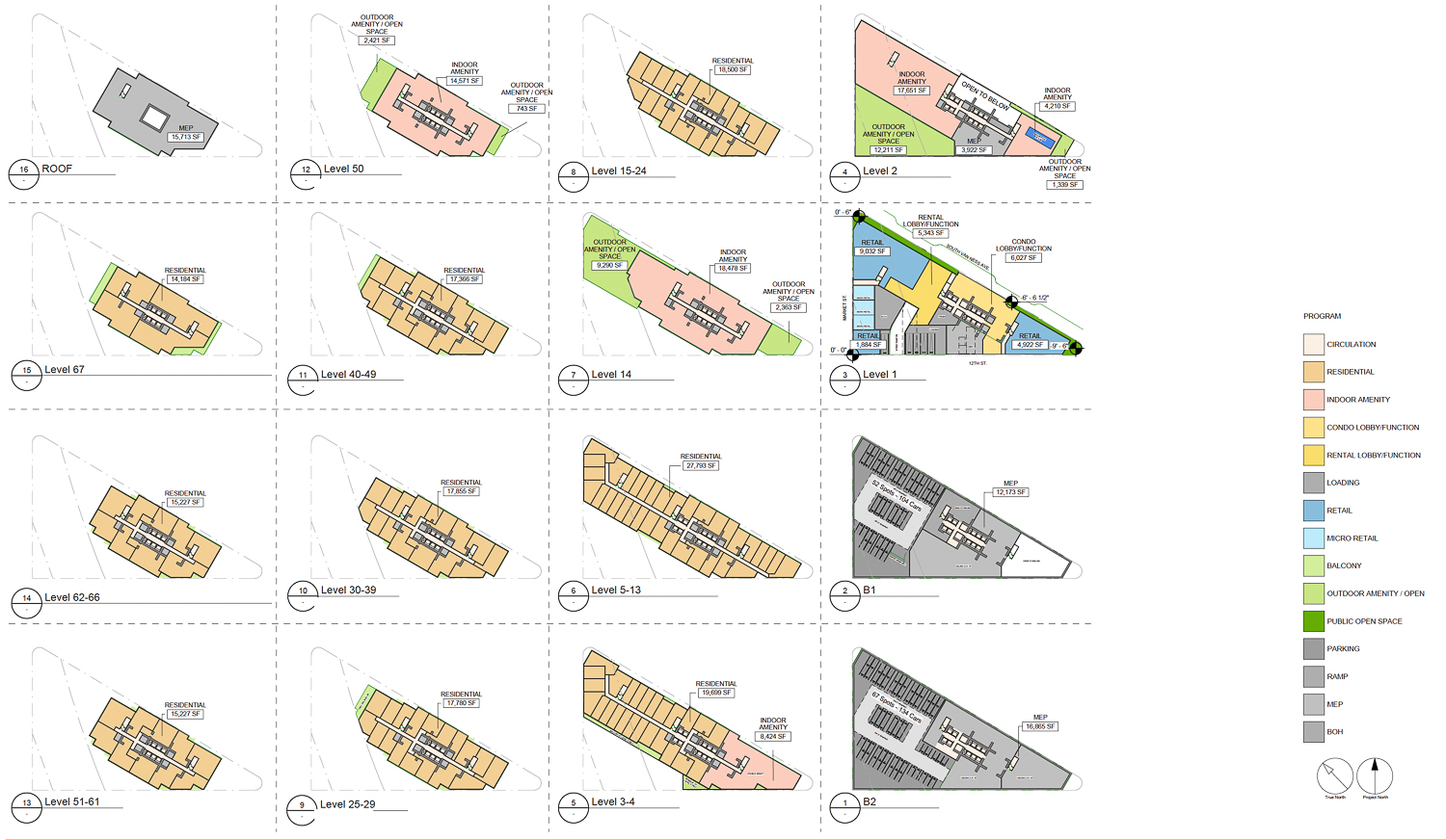 10 South Van Ness Avenue floor plans, illustration by Arcadis