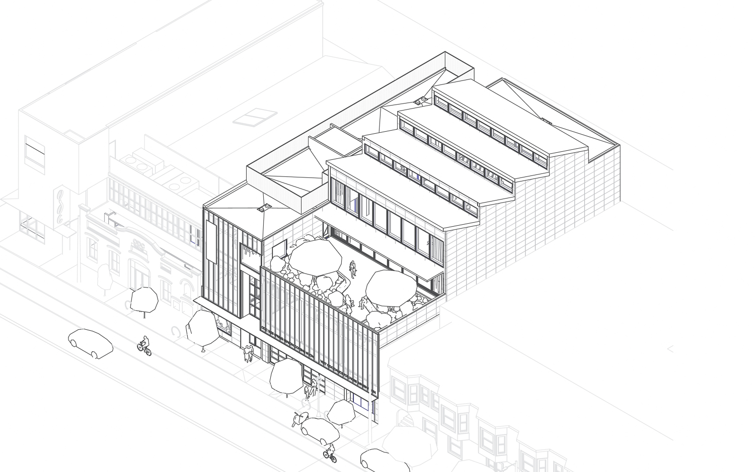 3175 17th Street, isometric view by Perkins&Will