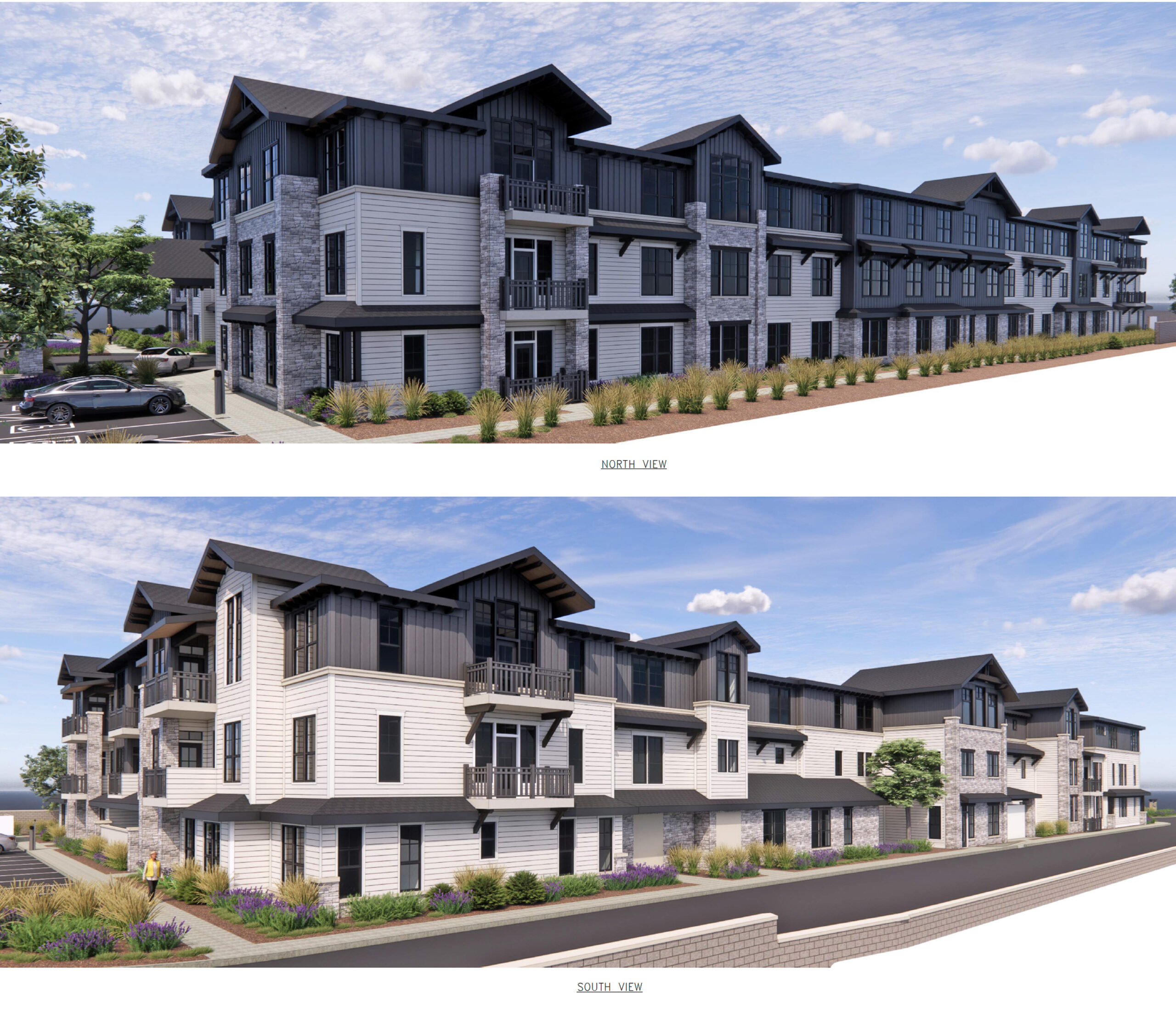 828 Diablo Road elevations, rendering by B.Hills Architecture