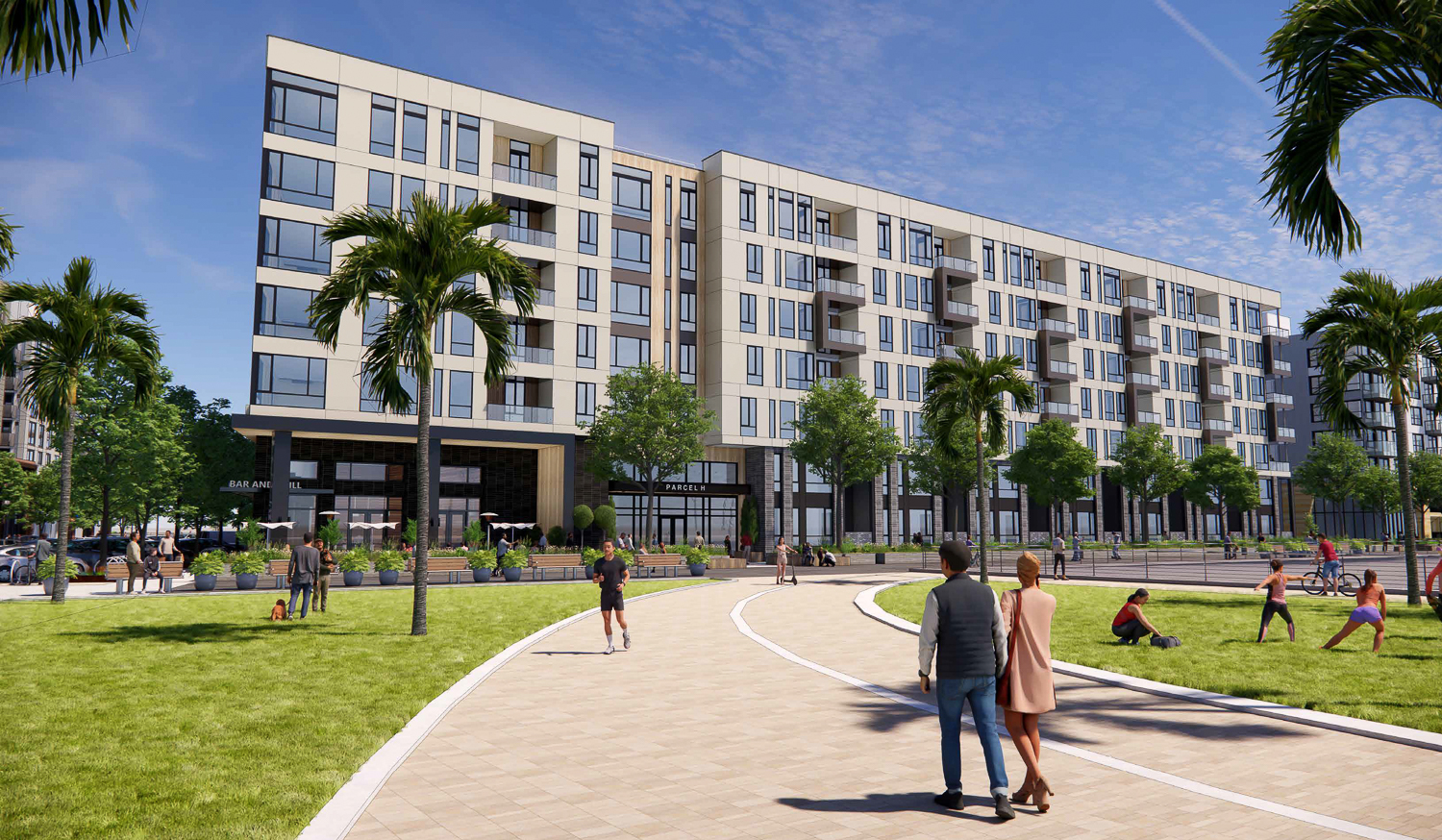 Brooklyn Basin Parcel H Phase 2 mid-rise option, rendering by TCA