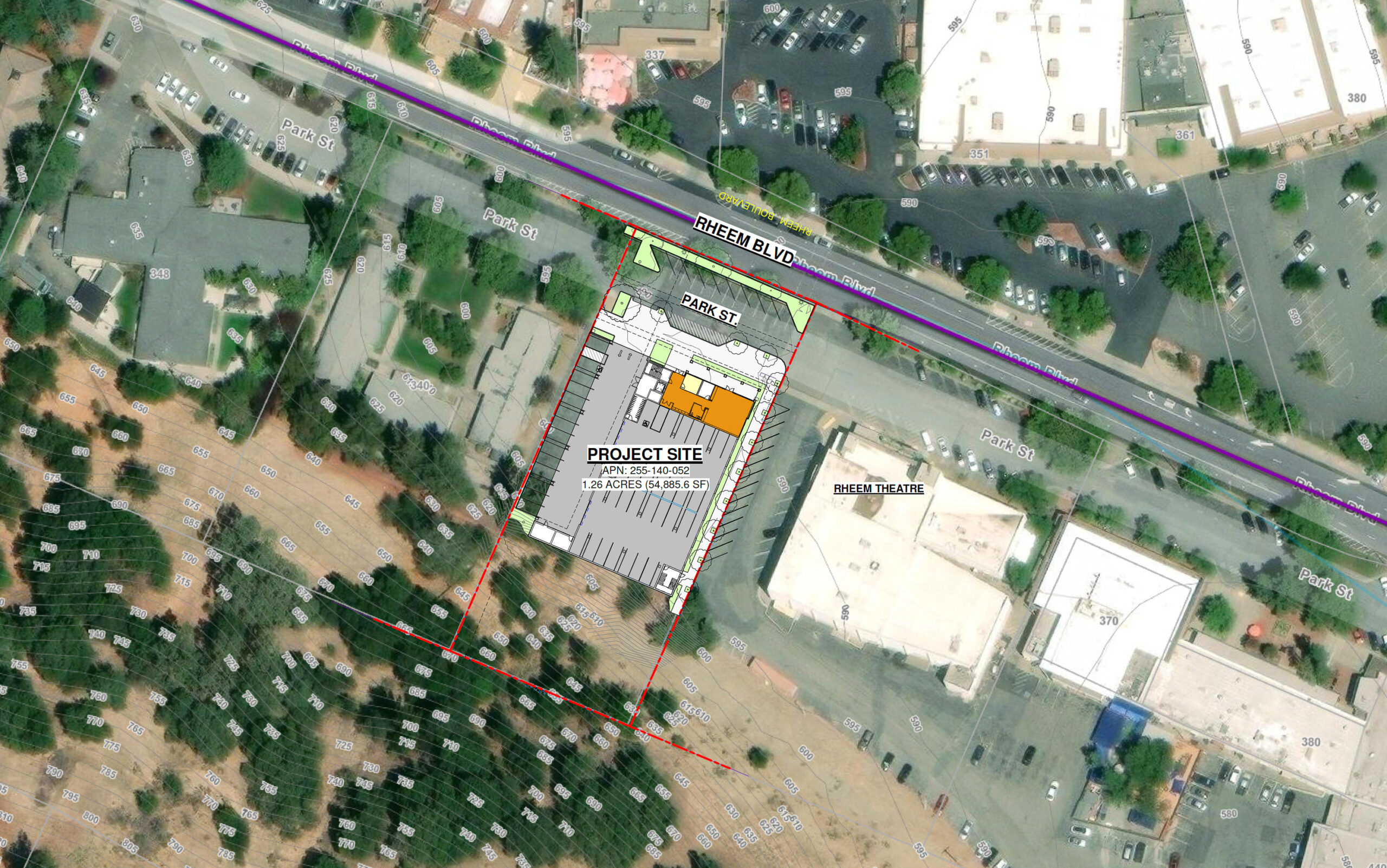 Park Street Senior Housing, site map by Hunt Hale Jones