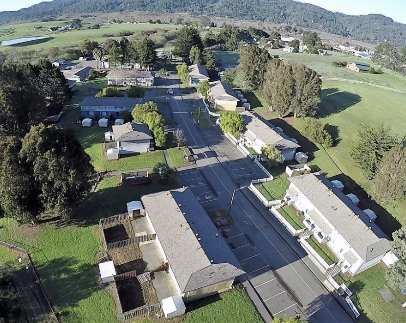 100 Commodore Webster Drive Aerial Overview, image from MCCDA