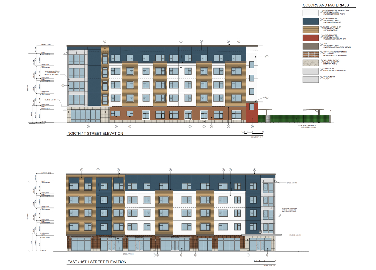 2000 16th Street, elevation by Kuchman Architects