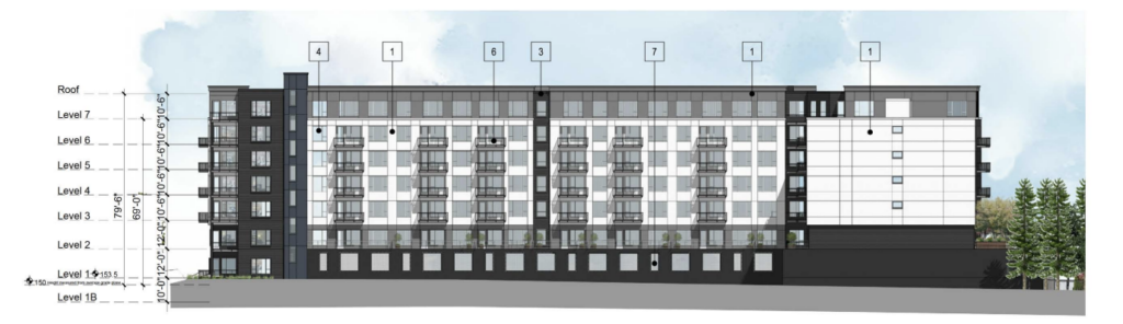 905 N Capitol Avenue Building 1 West Elevation, image by KTGY