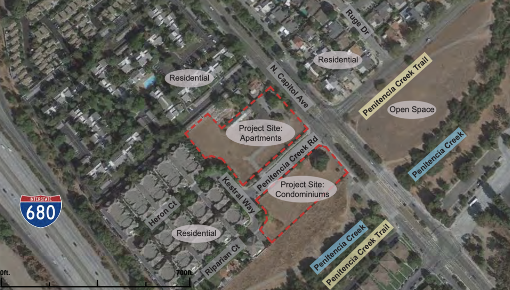 905 N Capitol Avenue Site Vicinity, image via San Jose Planning