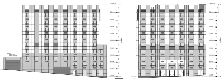 1035 Van Ness Avenue Elevations, image by Saida + Sullivan Design Partners