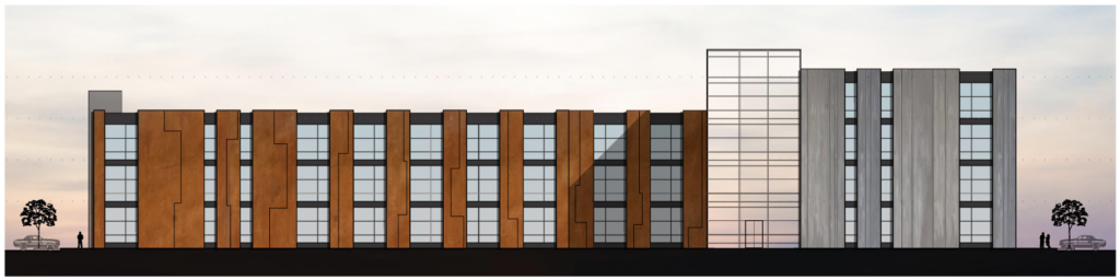 1200 Marina Village Parkway North Elevation, image by MBH