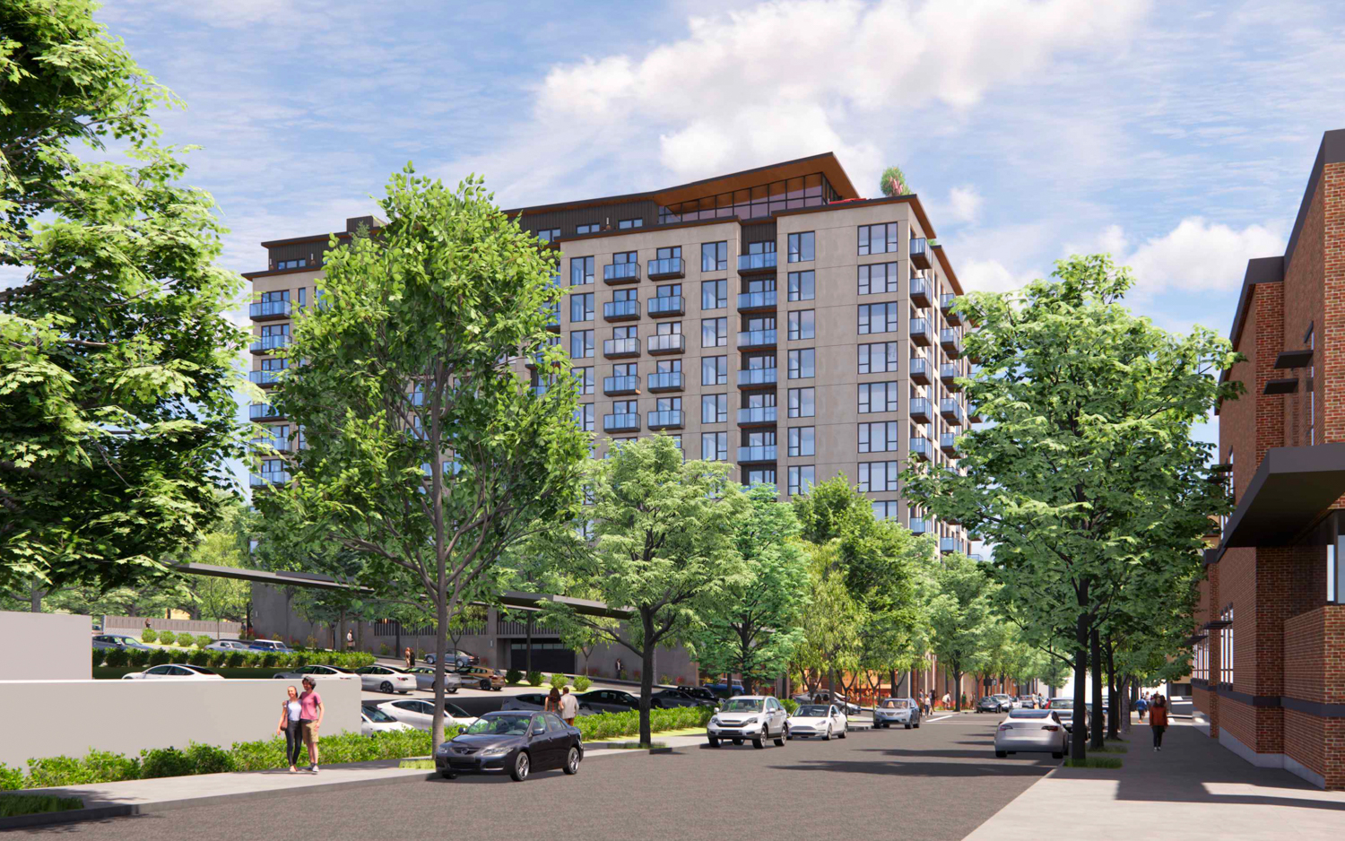 1230 5th Avenue view along 5th Avenue looking east, rendering by SDT Architects