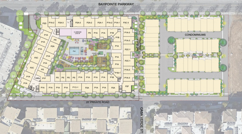 210 Baypointe Parkway Sample Layout and Floorplan, image by KTGY