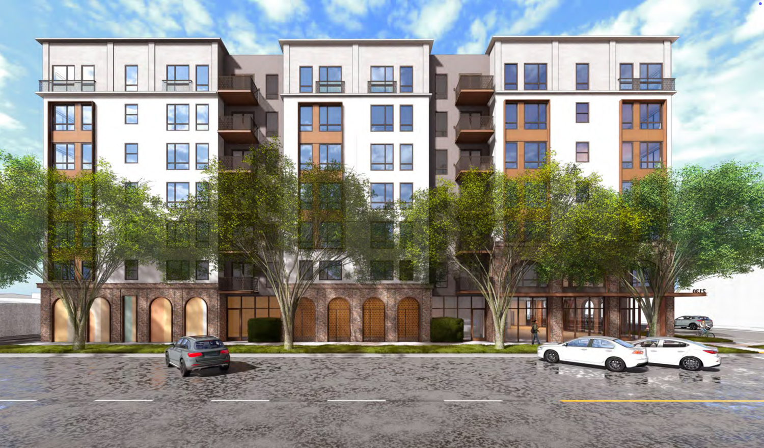 2130 J Street facade elevation], rendering by LPAS