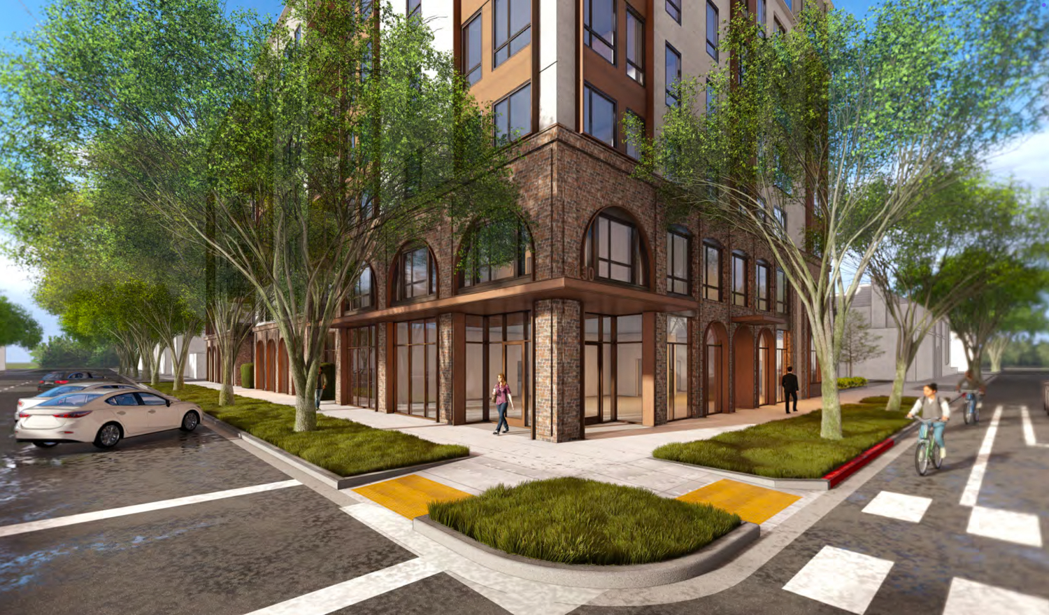 2130 J Street pedestrian activity, rendering by LPAS