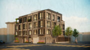 2507 Folsom Street corner view, rendering by Feldman Architecture