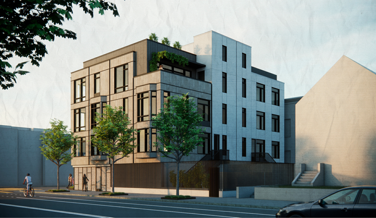 2507 Folsom Street rear view, rendering by Feldman Architecture