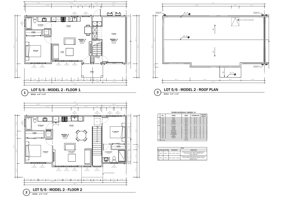 2761 32nd Avenue Site Rear Units Floorplan, image via California Home Company
