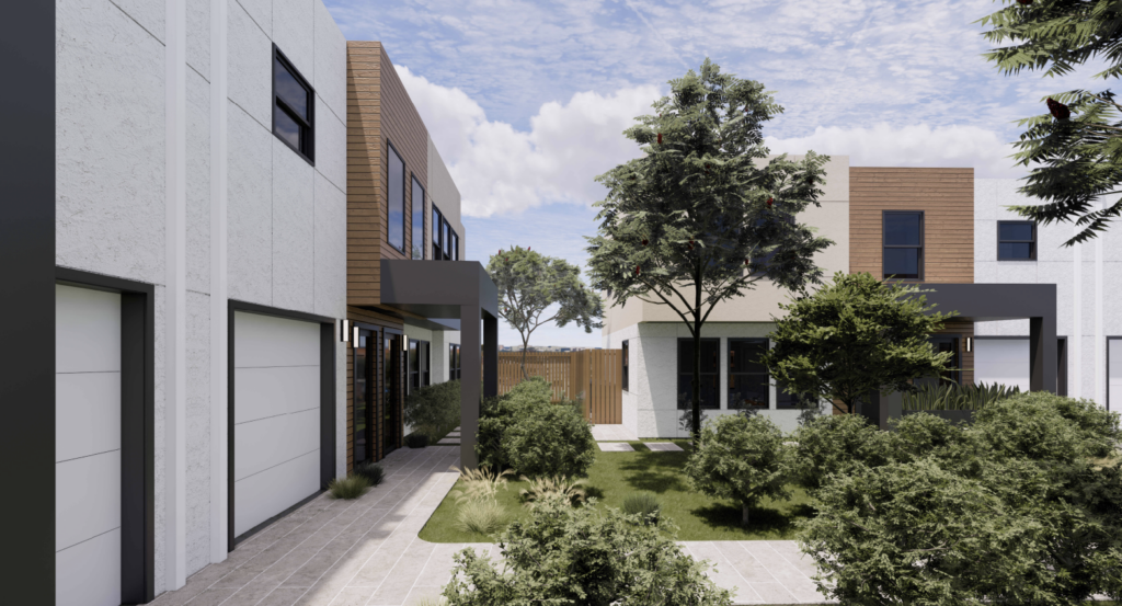 2761 32nd Avenue Site Side Rendering, image via California Home Company