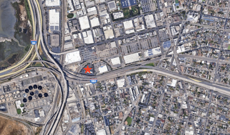 3650 Mandela Parkway Site Location, image via Google Earth