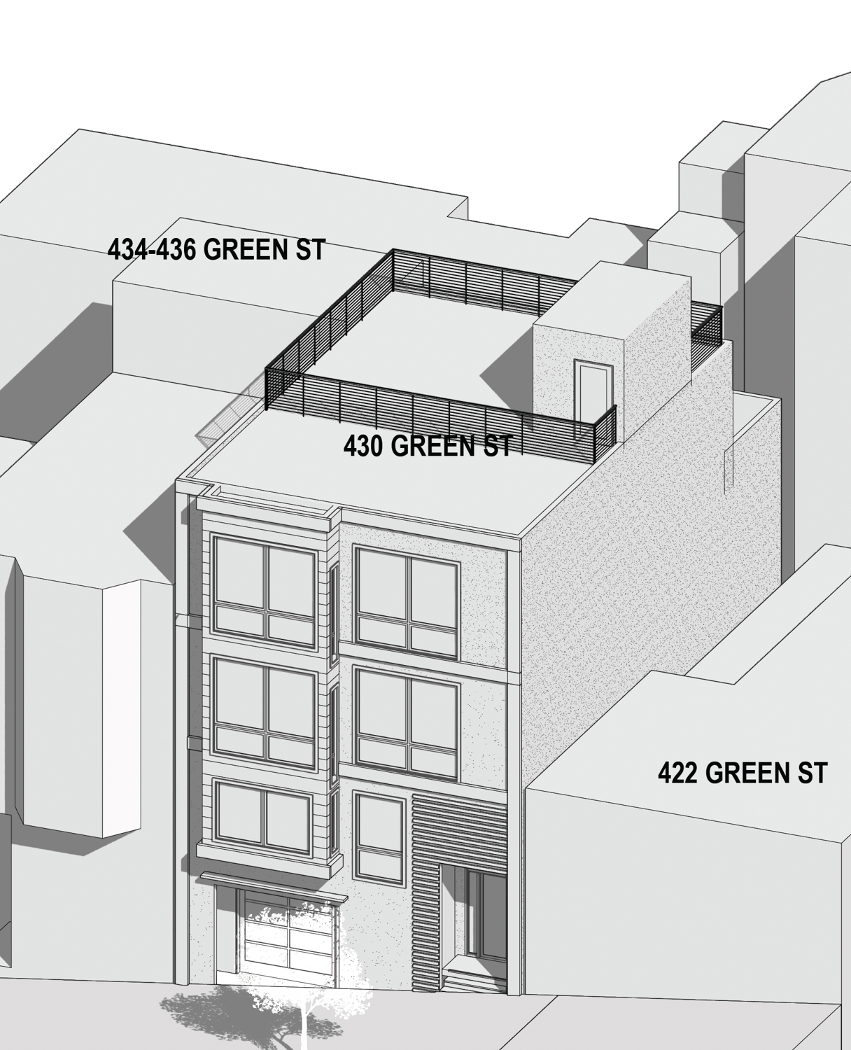430 Green Street, illustration by RDK Consulting