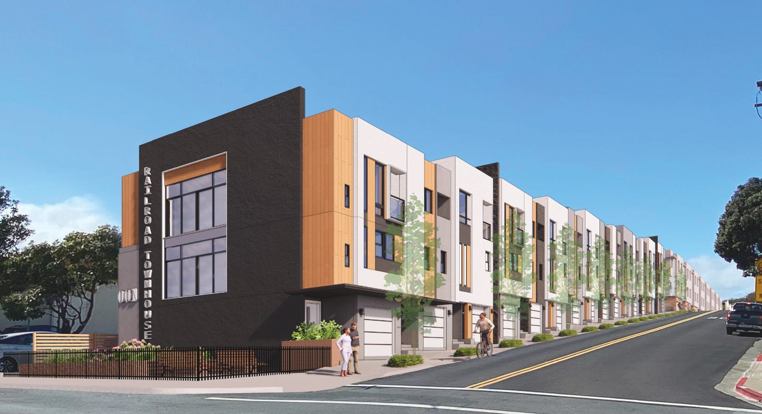 500 Railroad Avenue view from South Linden Avenue, rendering by SIM Architects
