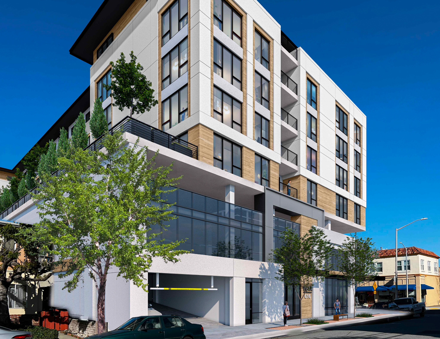 616 South B Street seen from along 7th Avenue, rendering by Arc Tec