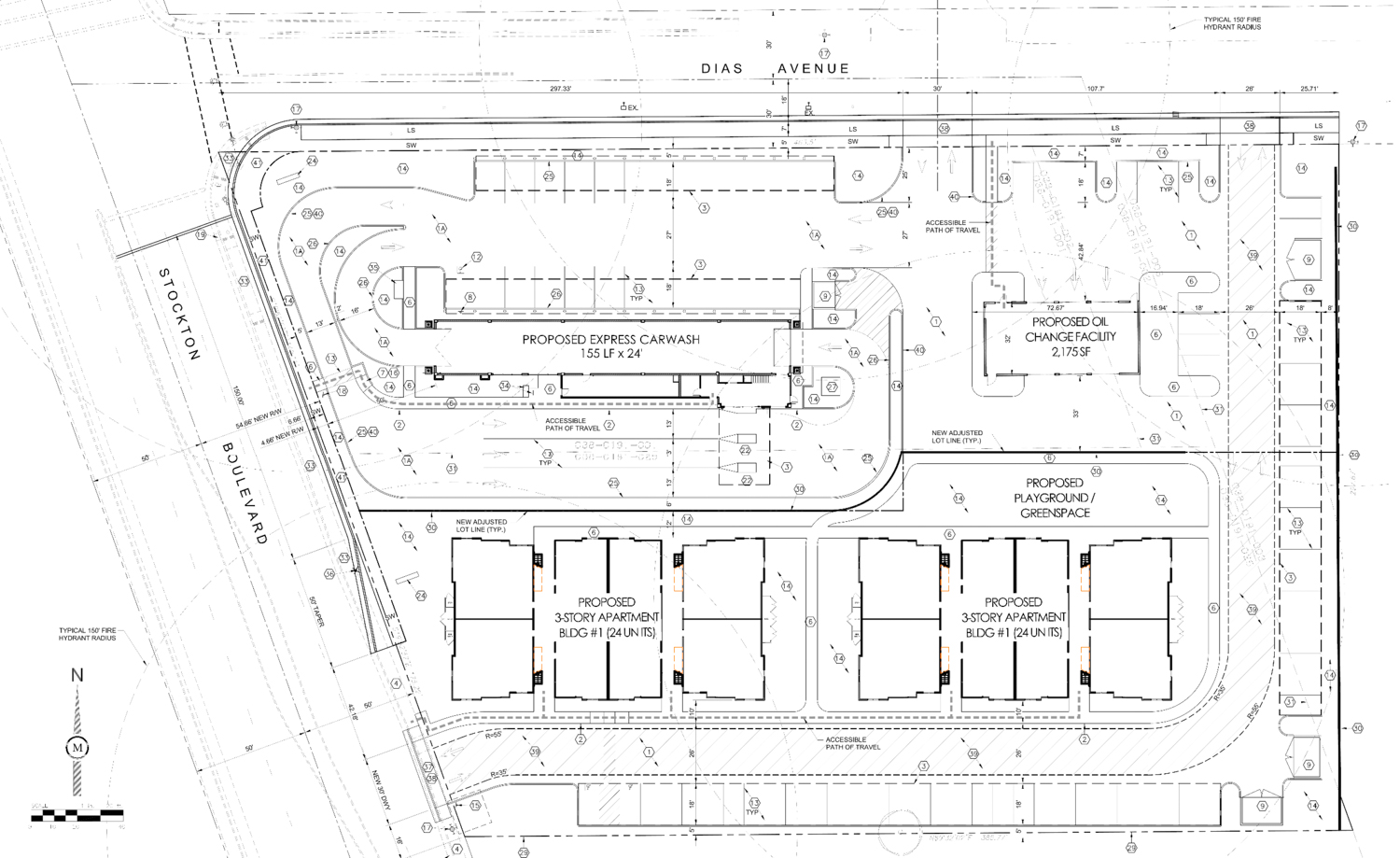 6325 Stockton Boulevard proposed site map, illustration via CEQA Initial Study