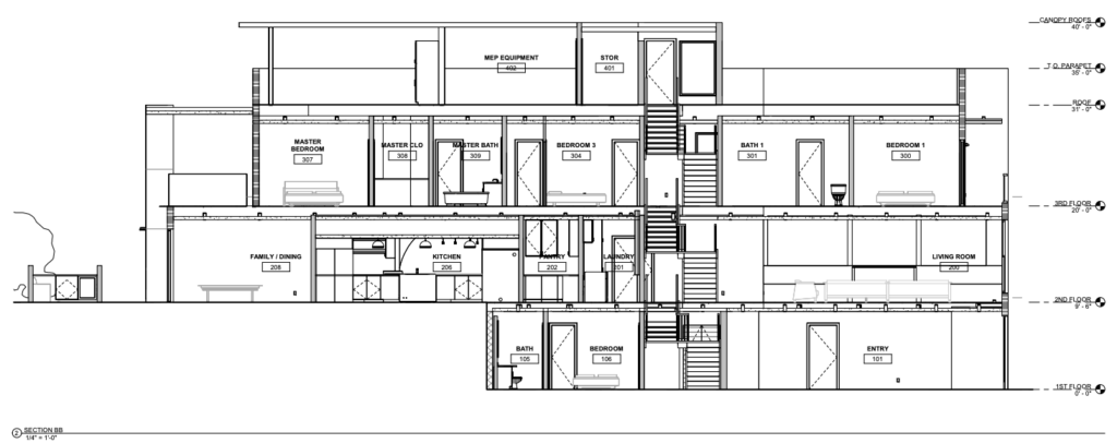 658 29th Street Building Elevation, image by Gabriel Legaspi