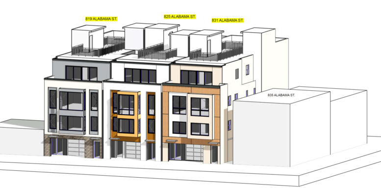 819-831 Alabama Street, illustration by S&P Structural Engineers